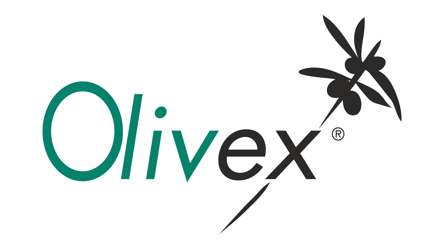 Das Logo „Olivex“ in grün-schwarzer Farbgestaltung wird von einem stilisierten Olivenzweig ergänzt. Es steht visuell für natürliche Inhaltsstoffe, pflanzliche Herkunft und eine Verbindung zur Kraft der Olive.