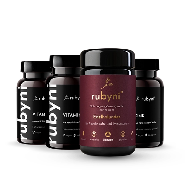 rubyni-sets-edelholunder-zink-vitamin-d-b12_1 Durchdachte Kombinationen wie Edelholunder, Zink, Vitamin D und Vitamin B12 für eine gezielte Nährstoffversorgung