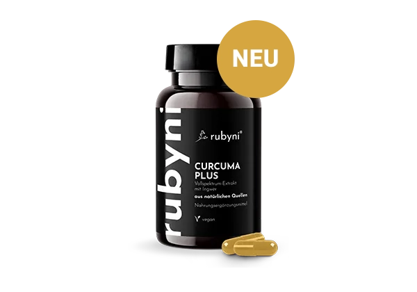 Dunkles PET-Fläschchen rubyni Zink mit zwei braunen Kapseln 