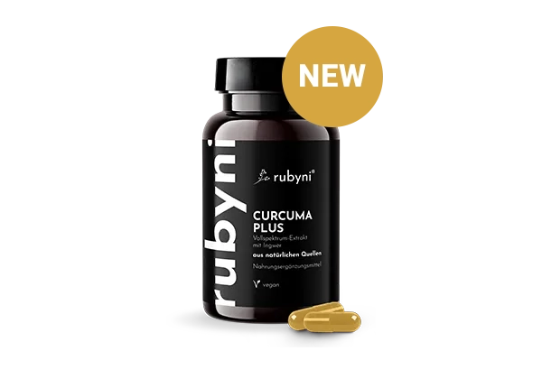 Dunkles PET-Fläschchen rubyni Zink mit zwei braunen Kapseln 