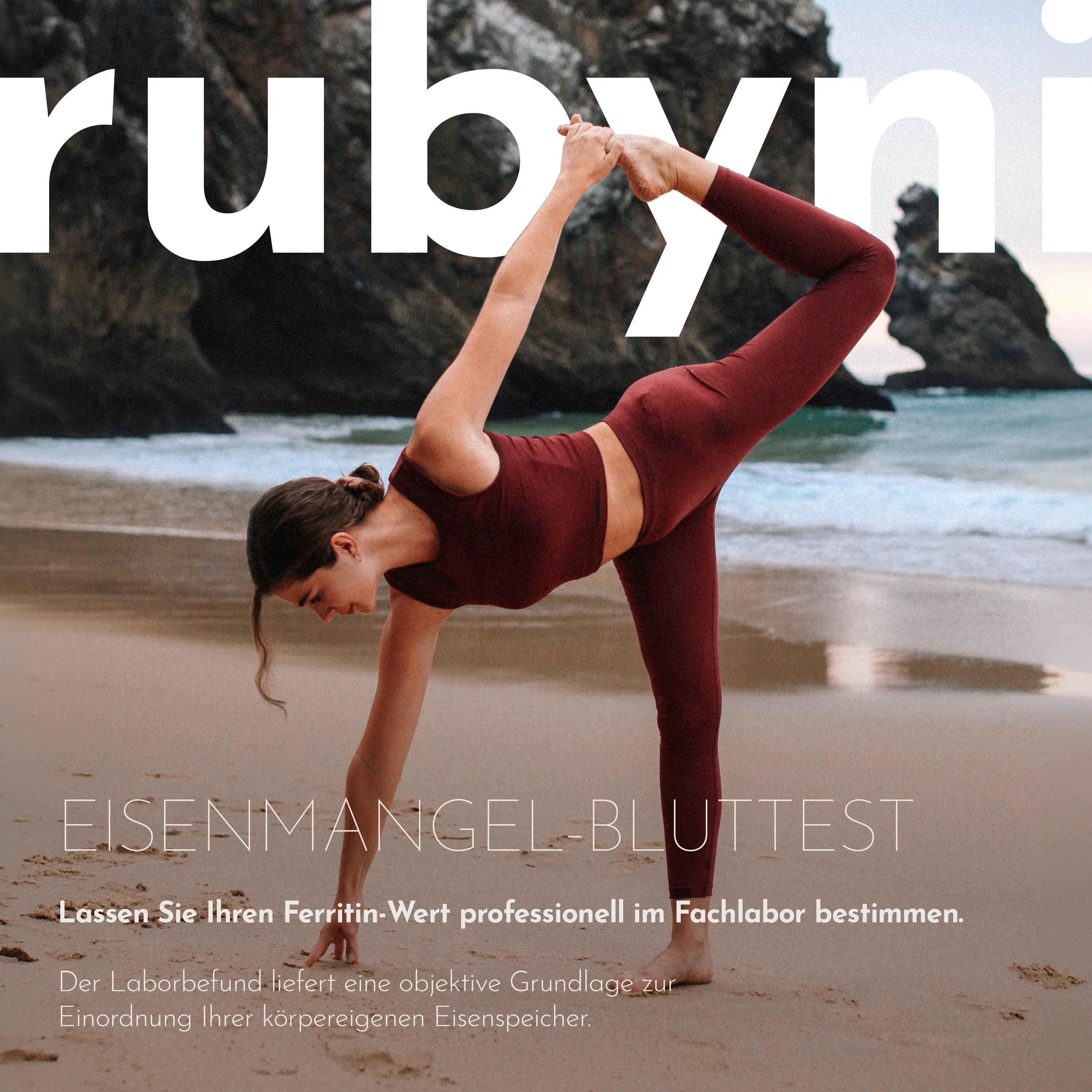 Ferritin-Bluttest von rubyni Ferritin-Bluttest von rubyni – Frau beim Sport im Freien